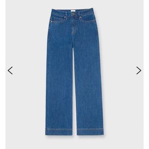 Ann Mashburn Wide-Leg Cropped 5-Pocket Jean